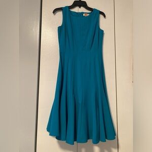 Size 2 Turquoise Calvin Klein dress